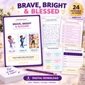 Brave, Bright & Blessed – 24-Page Kids Activity Pack
